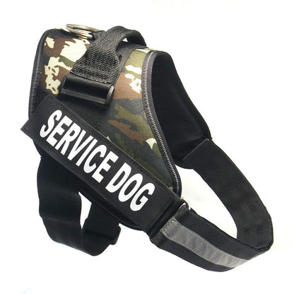 Durable nylon dog chest harness in a variety of sizes and colors for dogs of all shapes and sizes