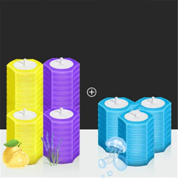 Disposable toilet cleaning brush with scrubbing pad for thorough, hygienic bathroom cleaning