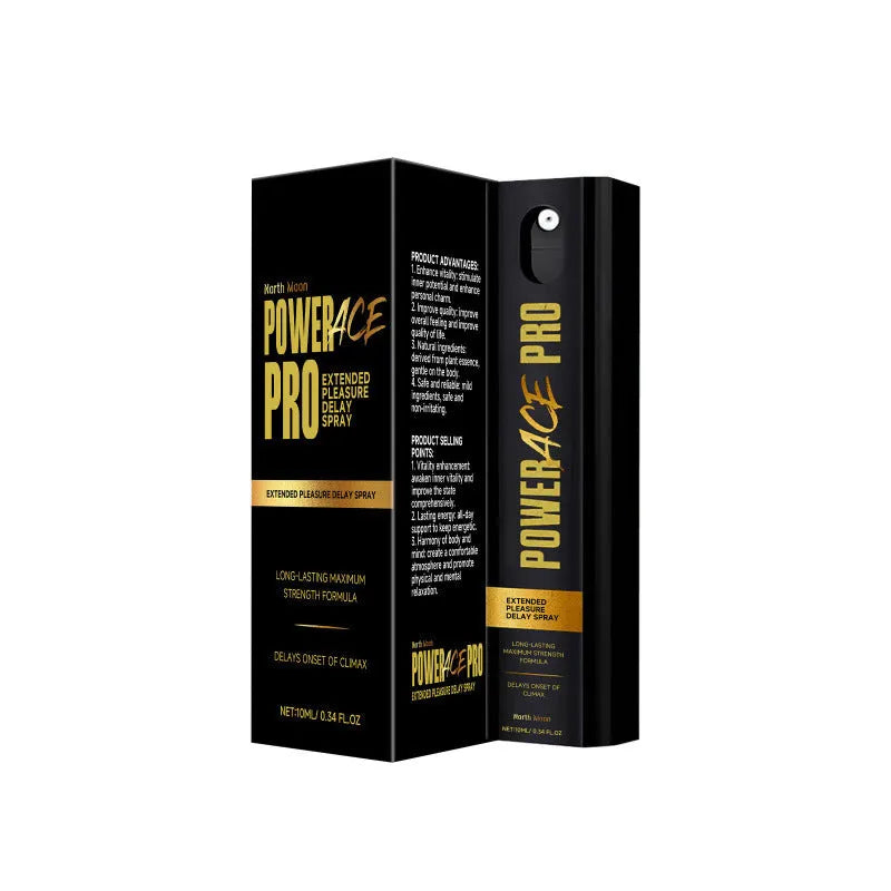 Men's 10ml body moisturising spray bottle with spray nozzle, 2.6cm wide and 9.3cm tall.