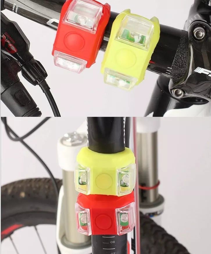 Waterproof mountain bike LED warning lights with quick-release design