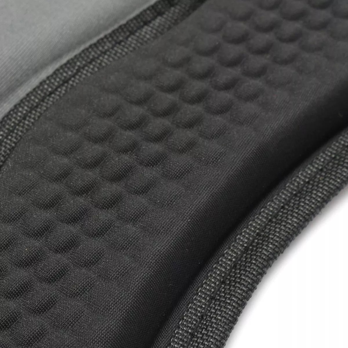 Black EVA kayak cushion for enhanced comfort and durability, size 38x32 cm