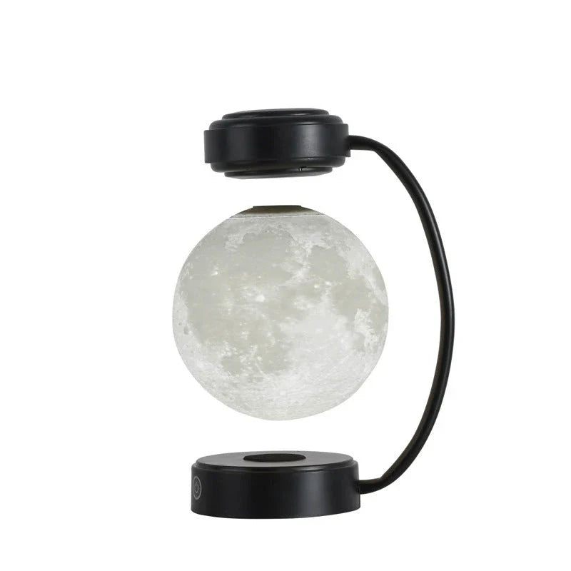 Magnetic Levitating Moon Lamp with Floating Ball, Trichromatic Lighting, and Wireless Design for Mesmerizing Home and Office Decor