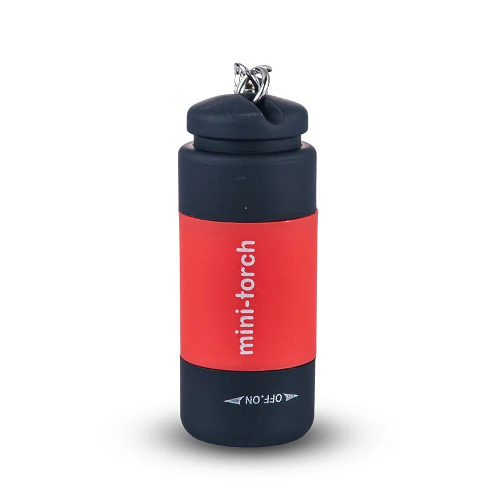 Compact, USB-rechargeable LED flashlight with vibrant color options, perfect for everyday carry and emergencies