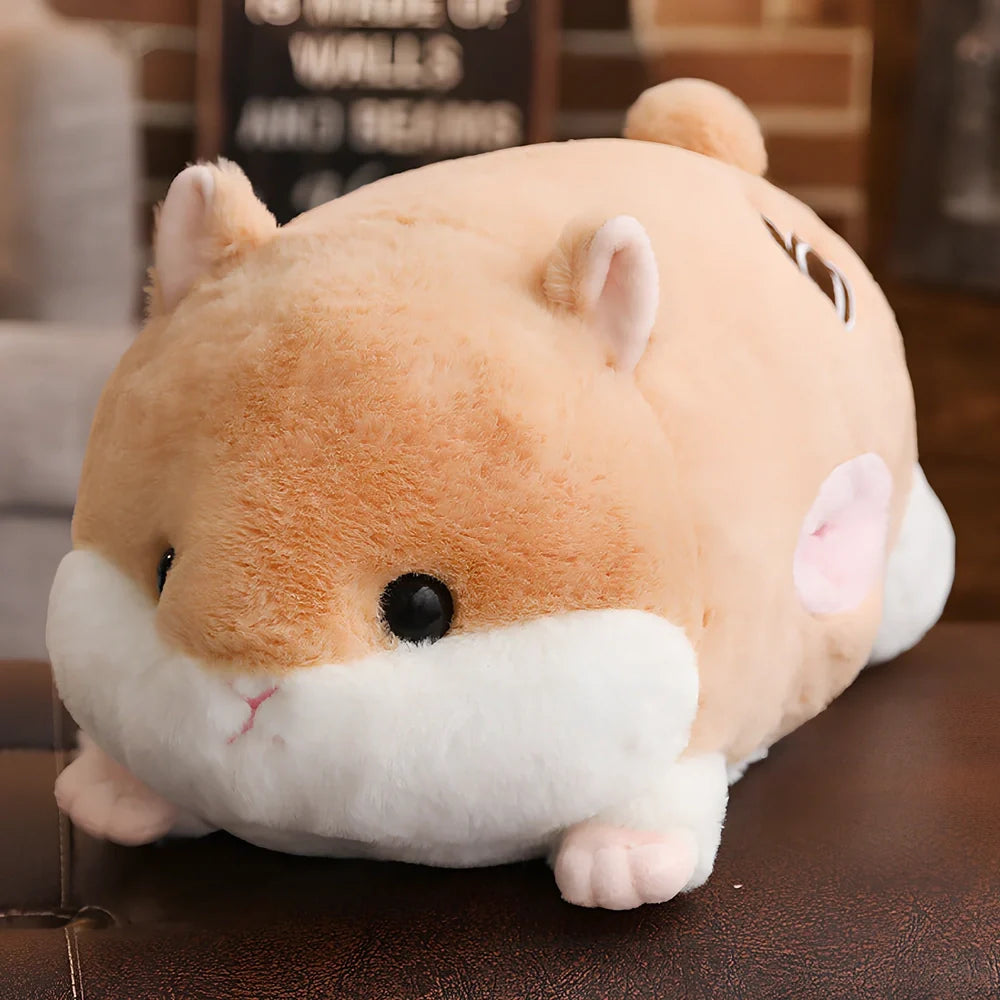 Cotton hamster pillow in selected colour with PP cotton filling showing size options