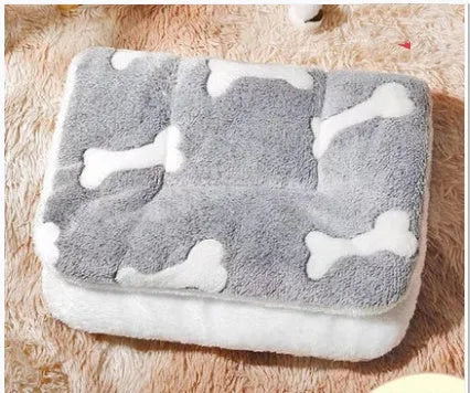 Reversible cat mat blanket in lamb wool and flannel, thickened double-sided seat cushion, XS to XL