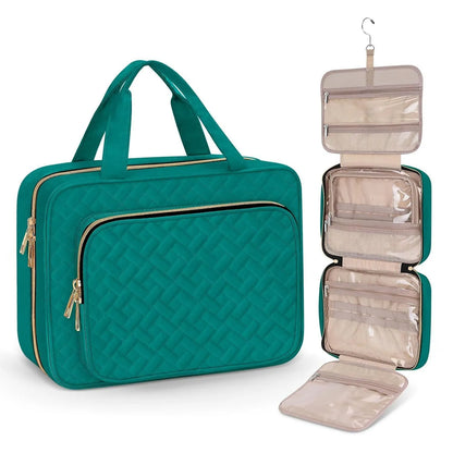 Waterproof polyester travel wash bag for cosmetics in multiple colour options