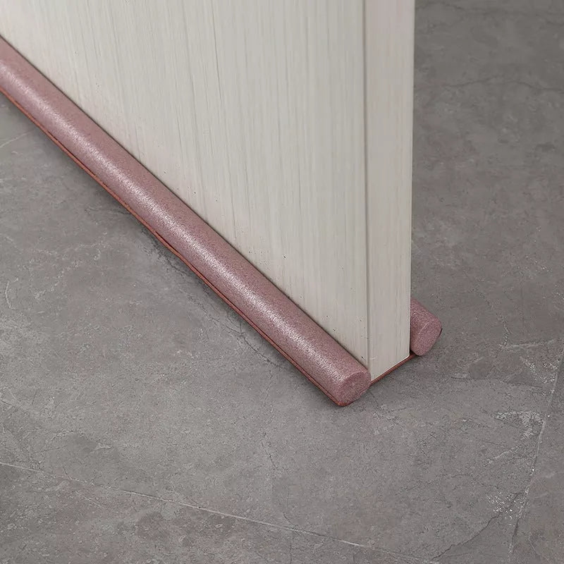 Household door bottom sealing strip in gray, brown, black, and white for soundproofing and dustproofing