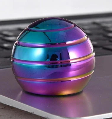 Hypnotizing Desktop Spinner: A precision-engineered desk toy that creates a mesmerizing optical illusion when spun