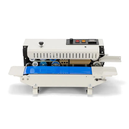 Mini manual sealing machine with steel date printing mechanism and lever operation