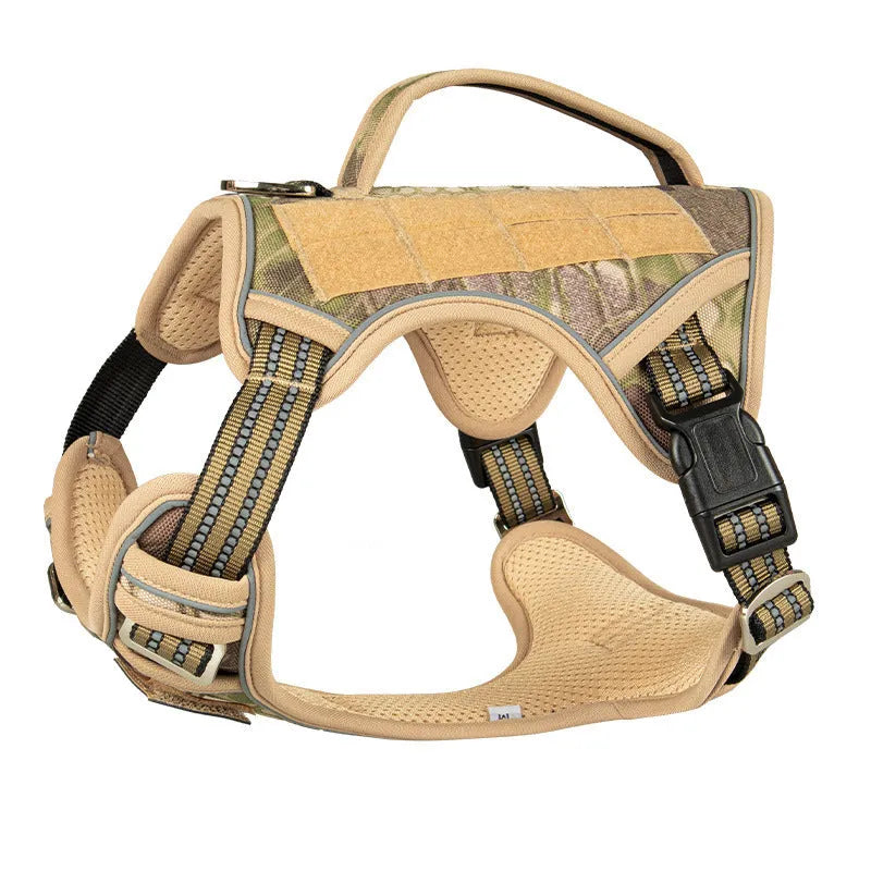 Working dog tactical chest strap in oxford cloth for search and rescue patrol dogs