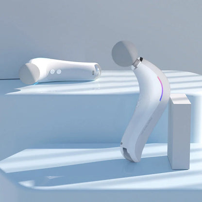 Electric massage gun with LCD display for deep tissue muscle relief