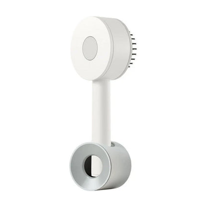 Luxurious hair massage comb with air-cushioned bristles for a soothing scalp experience and effortless styling