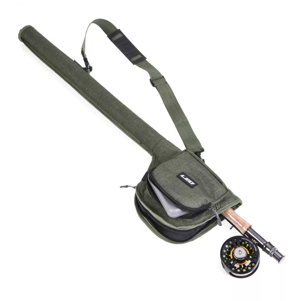 Green Leisure Canvas Fishing Rod Bag Portable for durable rod protection