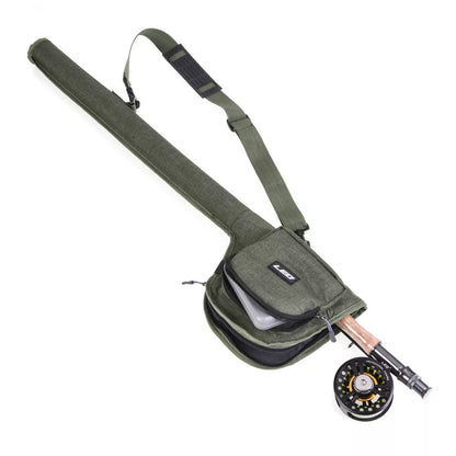 Green Leisure Canvas Fishing Rod Bag Portable for durable rod protection