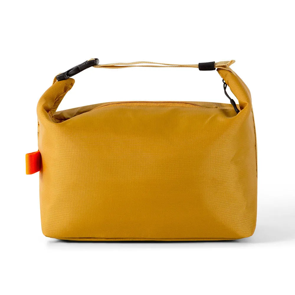 Japanese-style insulated lunch bag in Army Green with 24x14cm base dimensions