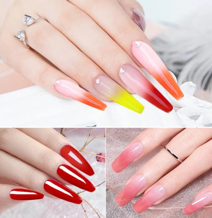 15g colored crystal nail extension glue with UV protection in various colors