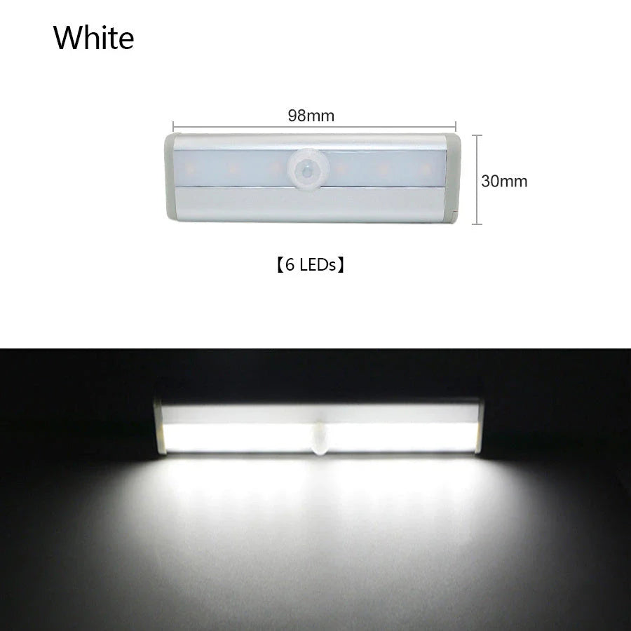 Intelligent motion-activated LED cabinet lights with adjustable color temperature and compact design