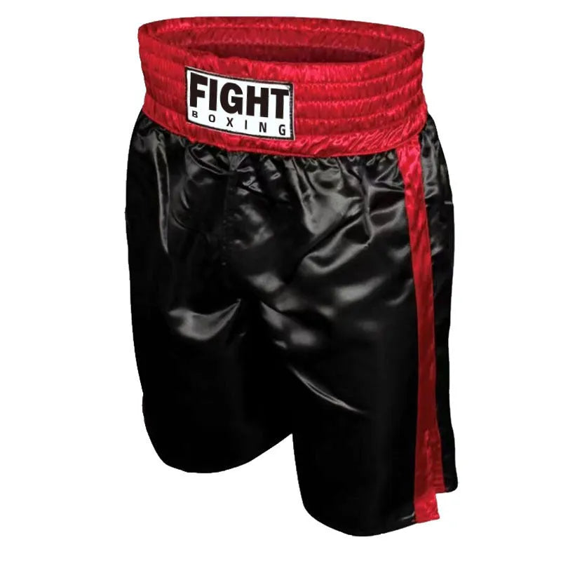 Stretch polyester boxing shorts with elastic waistband in multiple colour combinations for training