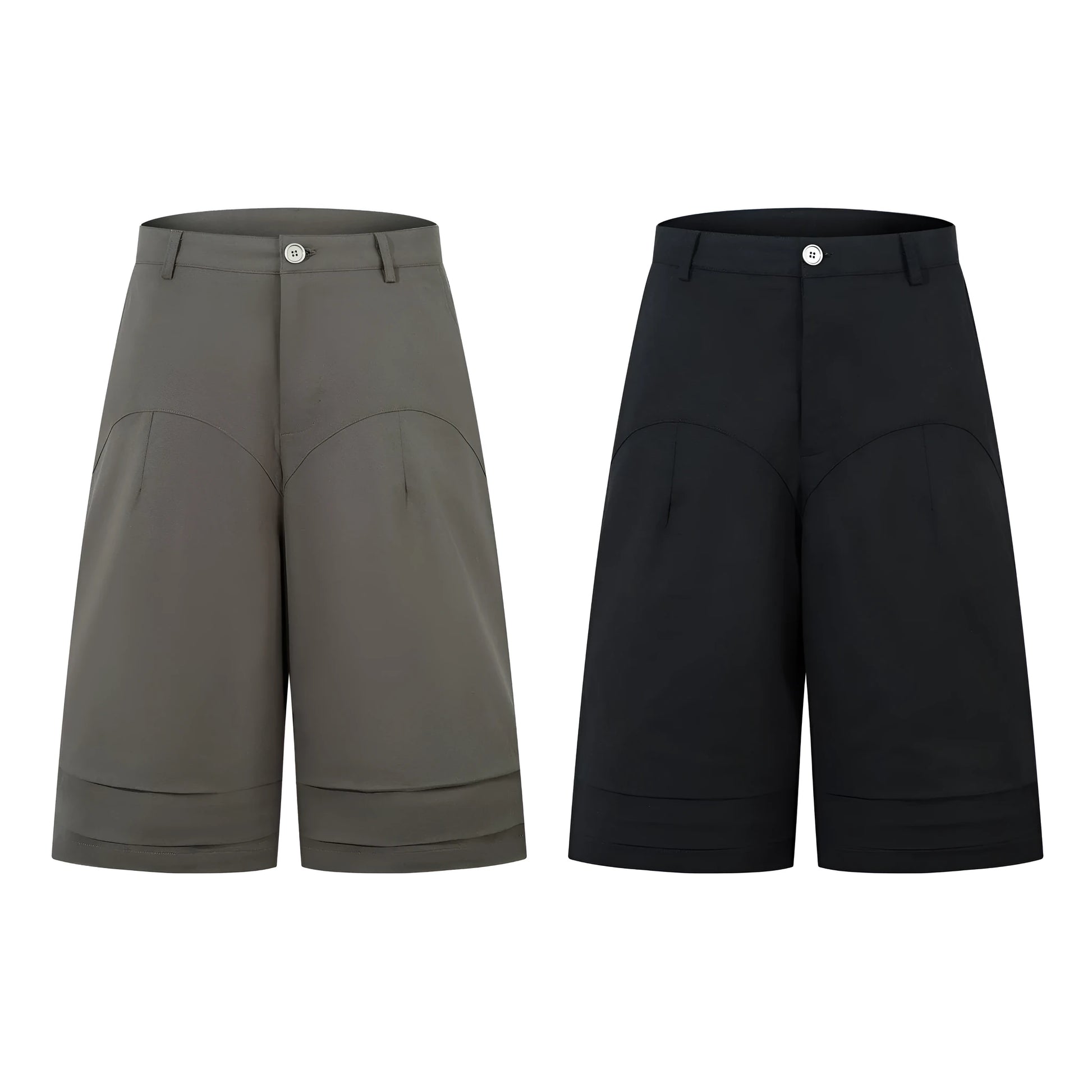 Retro style wide leg straight denim trousers in black and green colours on size chart