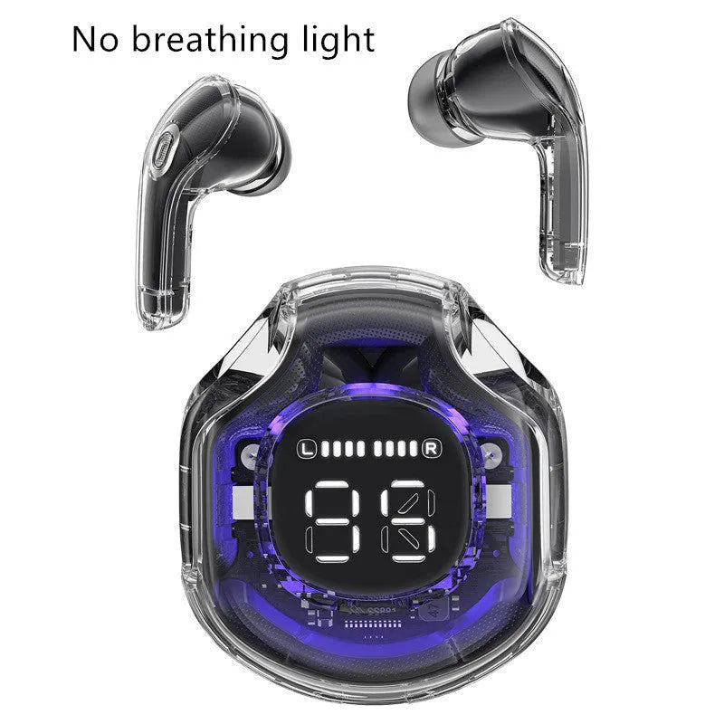 Transparent Warehouse wireless Bluetooth headset in multiple colours with in-ear design and optional breathing light