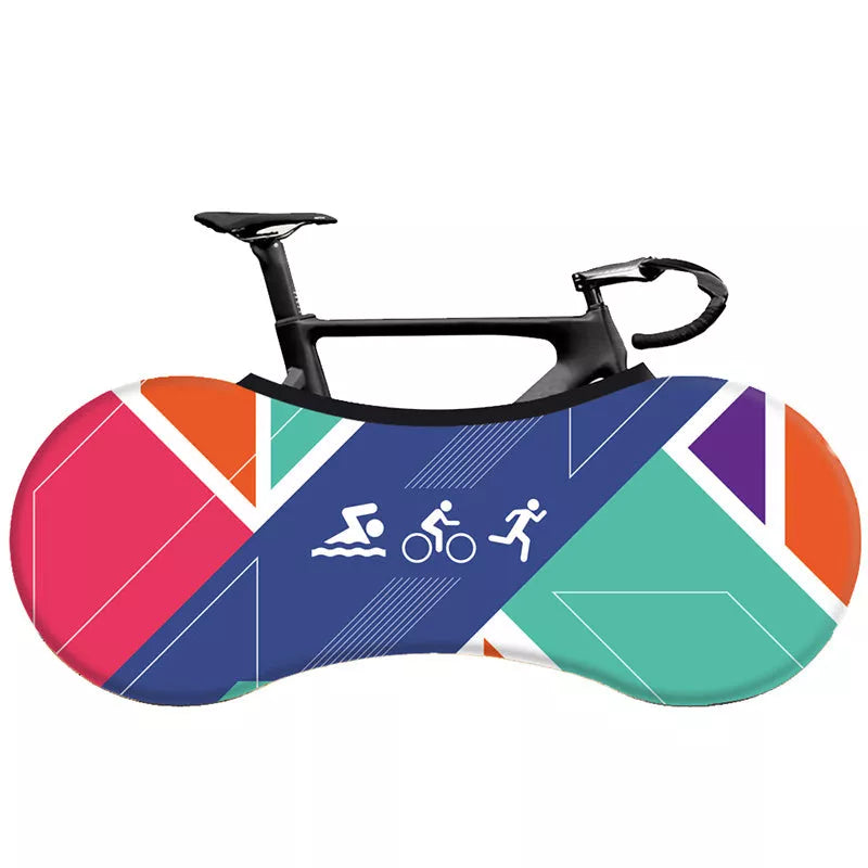 Customizable bicycle tyre cover with super elasticity for durable tyre protection