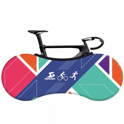 Customizable bicycle tyre cover with super elasticity for durable tyre protection