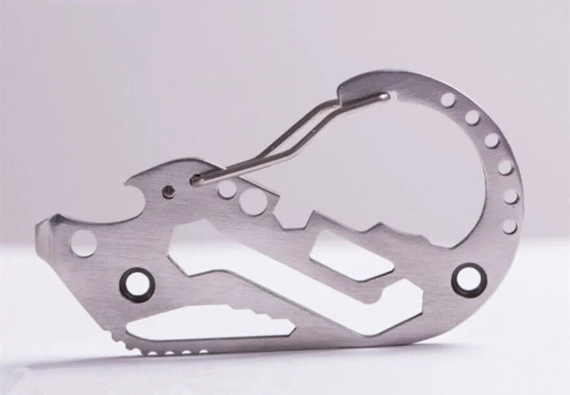 Multifunctional outdoor key clip with bottle opener and screwdriver tools for everyday carry and outdoor adventures