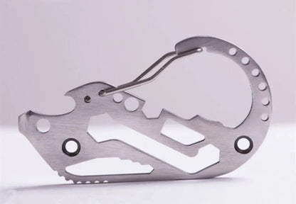 Multifunctional outdoor key clip with bottle opener and screwdriver tools for everyday carry and outdoor adventures