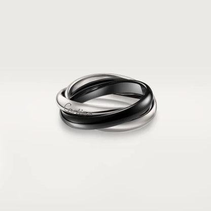 Silver couple rings with diamond settings in U-shaped or geometric designs, available in multiple colours and sizes 5-11