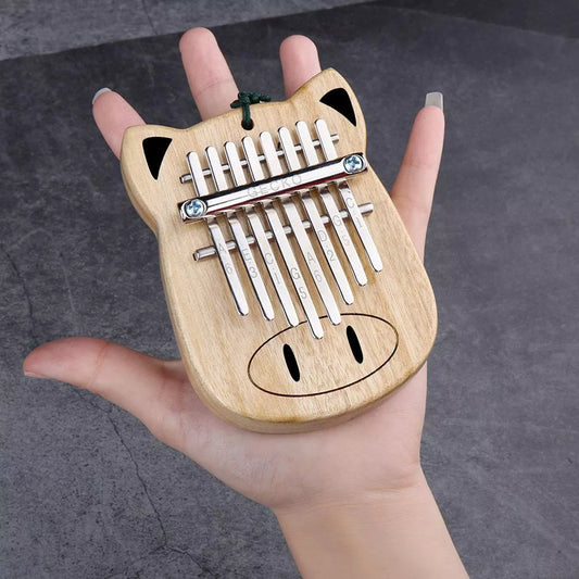 Mini K8 Camphorwood keyboard percussion instrument with 5 sounds, compact size