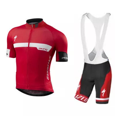 Men's and women's summer cycling short sleeve suit with UV protection