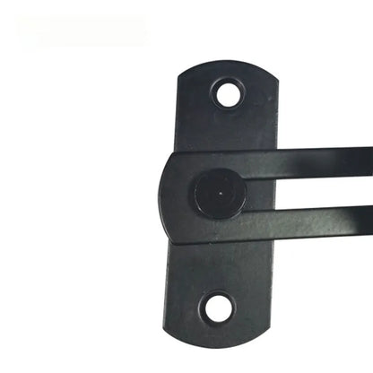 90-degree carbon steel sliding door lock with stainless steel shackle for warehouse security