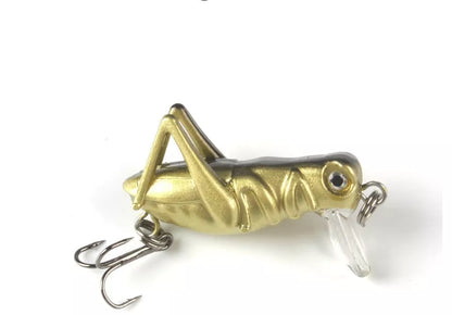 Hard bait grasshopper fishing lure in multiple colors for effective fishing