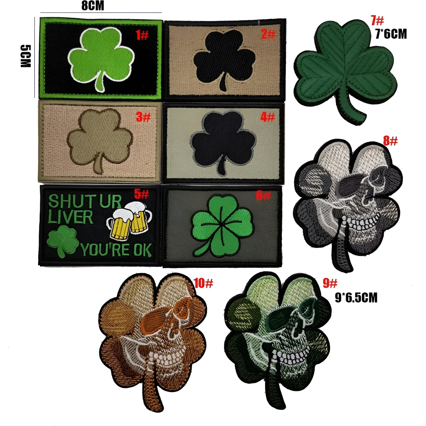 Outdoor embroidered fabric badge with Velcro backing showing detailed embroidery design