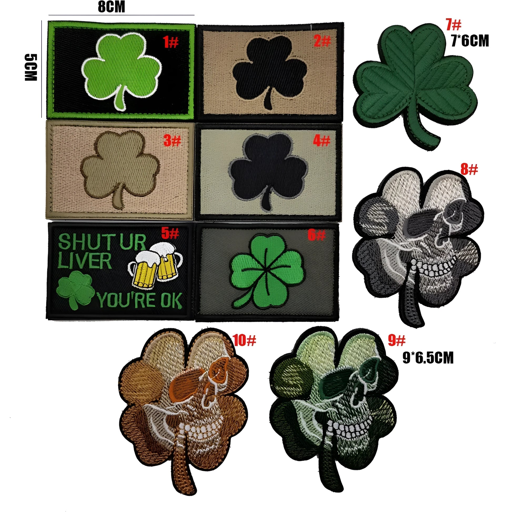 Outdoor embroidered fabric badge with Velcro backing showing detailed embroidery design