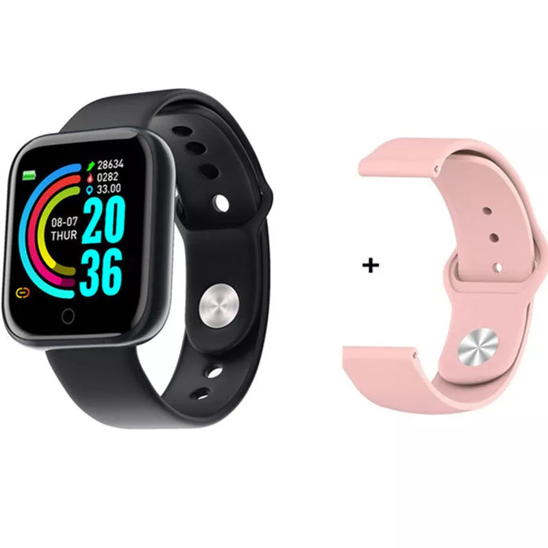 Smart Men's Waterproof Sports Watch with USB charging and health monitoring features