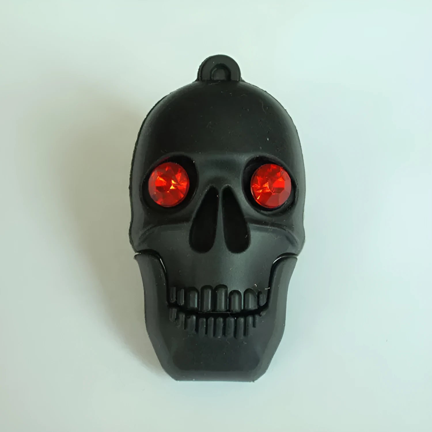 Halloween skeleton skull USB 3.0 flash drive with PVC shell and chain attachment