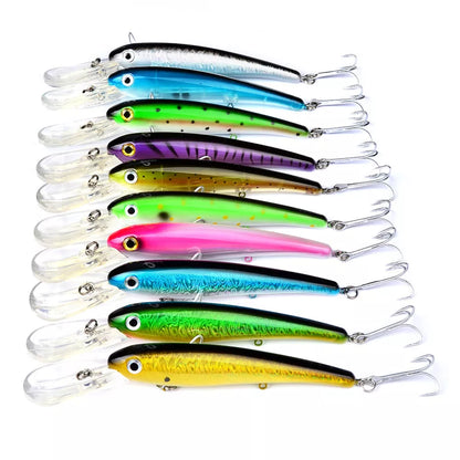 20CM Glossy Mino Fishing Lure with vibrant colors and durable ABS construction
