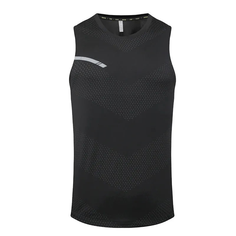 Men's solid colour quick-drying outdoor sports top in chemical fibre blend fabric