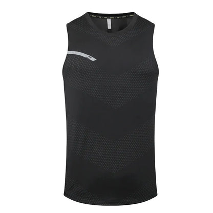 Men's solid colour quick-drying outdoor sports top in chemical fibre blend fabric