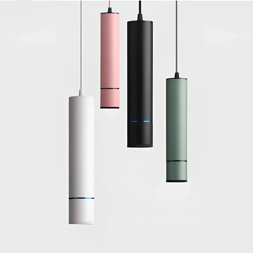 LED macaron spotlight in black finish with 60mm diameter and aluminium body construction