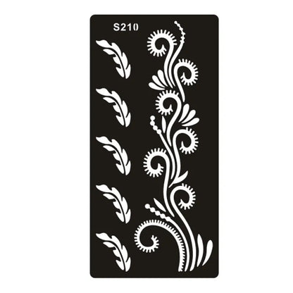 Geometric hollow design temporary tattoo sticker in Southeast Asian style on water transfer paper