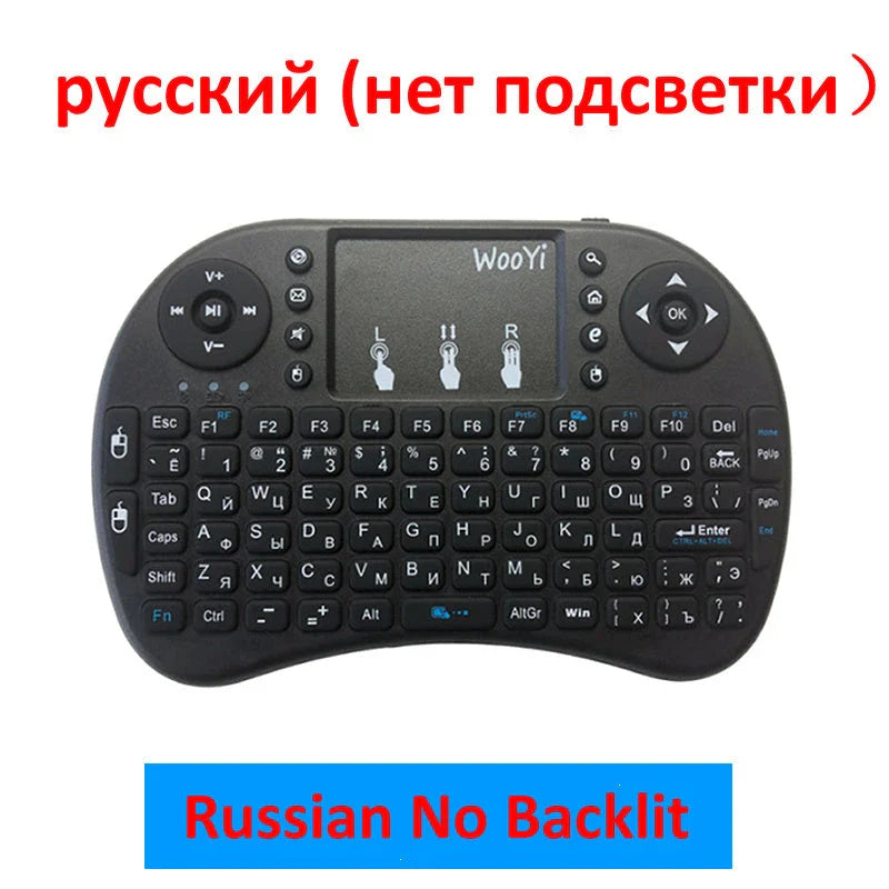 Wireless Smart Keyboard with larger touchpad, dual mouse buttons, and compact design for versatile device control
