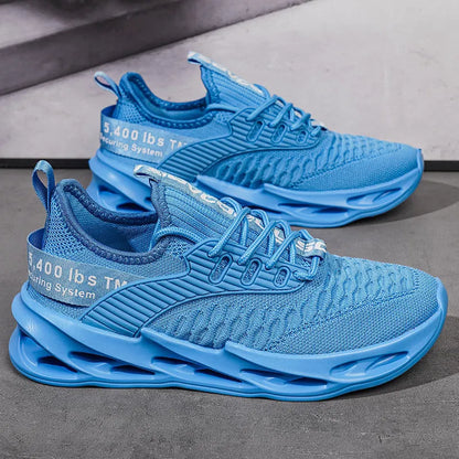 Women's FlyKnit casual trainers with mesh upper in various solid colours