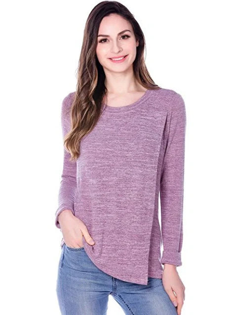 Cotton multifunctional loose maternity clothes in dark grey, blue, light grey, and purple