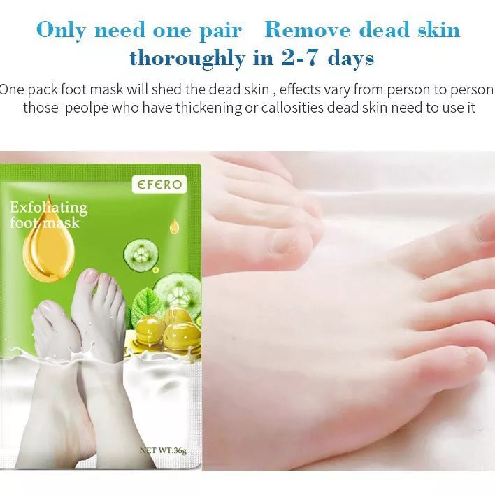 Exfoliating foot mask socks for dead skin removal and heel whitening, 2024 model