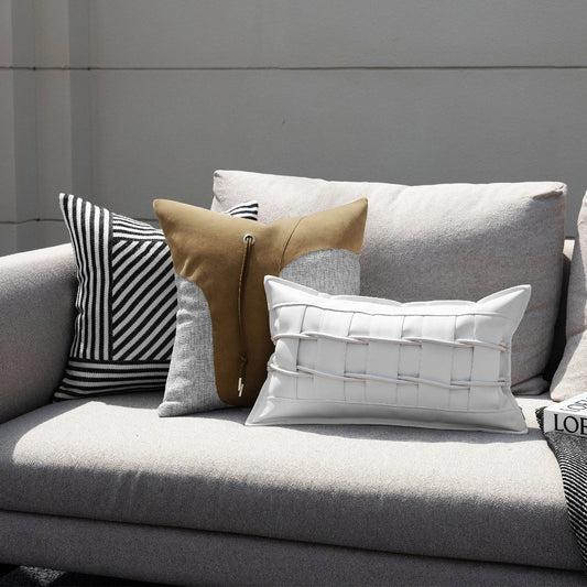Modern minimalist square living room pillow with removable cover in 30x50cm dimensions
