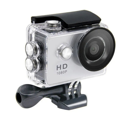 SJ4000 waterproof action camera with 2.0in LCD, 12MP sensor, 170° lens, and 30m water-resistant casing