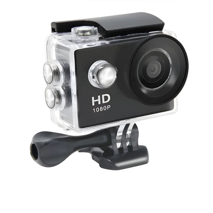 SJ4000 waterproof action camera with 2.0in LCD, 12MP sensor, 170° lens, and 30m water-resistant casing