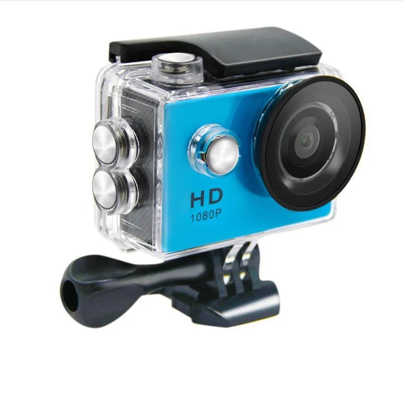 SJ4000 waterproof action camera with 2.0in LCD, 12MP sensor, 170° lens, and 30m water-resistant casing